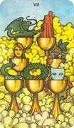 Seven of Cups Tarot card in Morgan-Greer deck