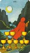 Eight of Cups Tarot card in Morgan-Greer deck