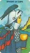 Knight of Cups Tarot card in Morgan-Greer deck