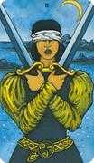 Two of Swords Tarot card in Morgan-Greer Tarot deck