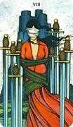 Eight of Swords Tarot card in Morgan-Greer deck