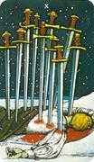 Ten of Swords Tarot card in Morgan-Greer Tarot deck