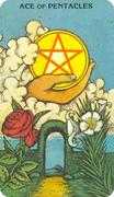 Ace of Coins Tarot card in Morgan-Greer Tarot deck