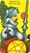 Knight of Coins Tarot card in Morgan-Greer deck