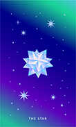 The Star Tarot card in Mystic Mondays Tarot deck