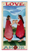 Two of Cups Tarot card in Napo Tarot deck