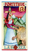 Fortitude Tarot card in Napo Tarot deck