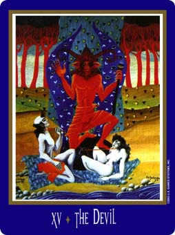 The Devil Tarot card in New Century Tarot deck