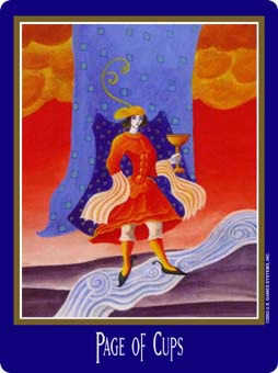 Page of Cups Tarot card in New Century Tarot deck