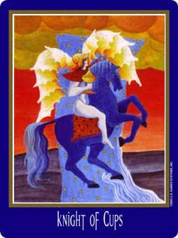 Knight of Cups Tarot card in New Century Tarot deck