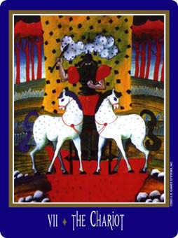 The Chariot Tarot card in New Century Tarot deck