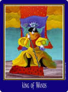 King of Wands Tarot card in New Century Tarot deck