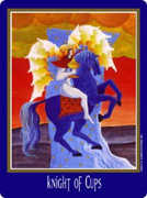 Knight of Cups Tarot card in New Century deck