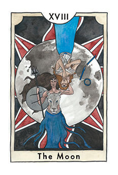 The Moon Tarot card in New Chapter Tarot deck