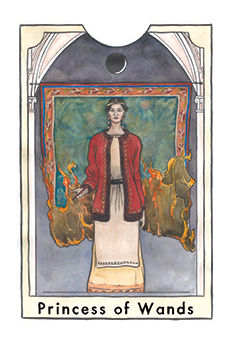 Page of Wands Tarot card in New Chapter Tarot deck