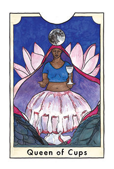 Queen of Cups Tarot card in New Chapter Tarot deck