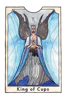 King of Cups Tarot card in New Chapter Tarot deck