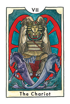 The Chariot Tarot card in New Chapter Tarot deck
