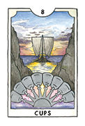 Eight of Cups Tarot card in New Chapter deck
