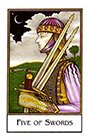 new-palladini-tarot - Five of Swords