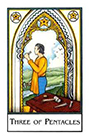 new-palladini-tarot - Three of Pentacles