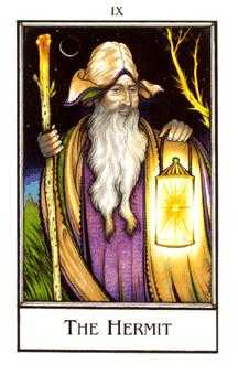 The Hermit Tarot card in The New Palladini Tarot Tarot deck