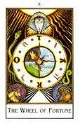 Wheel of Fortune Tarot card in The New Palladini Tarot Tarot deck