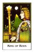 King of Rods Tarot card in The New Palladini Tarot deck