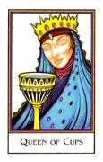 Queen of Cups Tarot card in The New Palladini Tarot Tarot deck