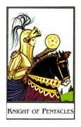 Knight of Pentacles Tarot card in The New Palladini Tarot deck