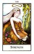 Strength Tarot card in The New Palladini Tarot Tarot deck