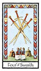old-english - Four of Swords