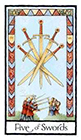 old-english - Five of Swords