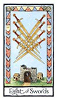 old-english - Eight of Swords
