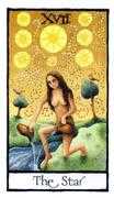 The Star Tarot card in Old English deck
