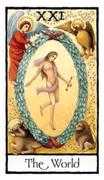 The World Tarot card in Old English deck