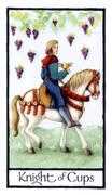 Knight of Cups Tarot card in Old English Tarot deck