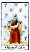 Queen of Cups Tarot card in Old English deck