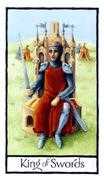 King of Swords Tarot card in Old English deck