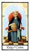 King of Coins Tarot card in Old English deck