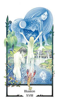 The Moon Tarot card in Old Path Tarot deck