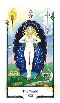 The World Tarot card in Old Path Tarot deck