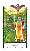 Justice Tarot card in Old Path Tarot deck