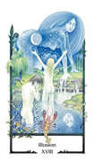 The Moon Tarot card in Old Path deck