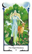 The High Priestess Tarot card in Old Path deck