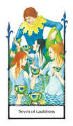 Seven of Cauldrons Tarot card in Old Path Tarot deck