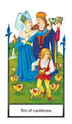 Ten of Cauldrons Tarot card in Old Path Tarot deck