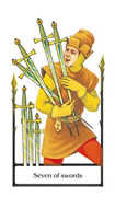 Seven of Swords Tarot card in Old Path Tarot deck