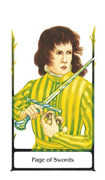 Page of Swords Tarot card in Old Path deck
