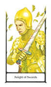 Knight of Swords Tarot card in Old Path Tarot deck